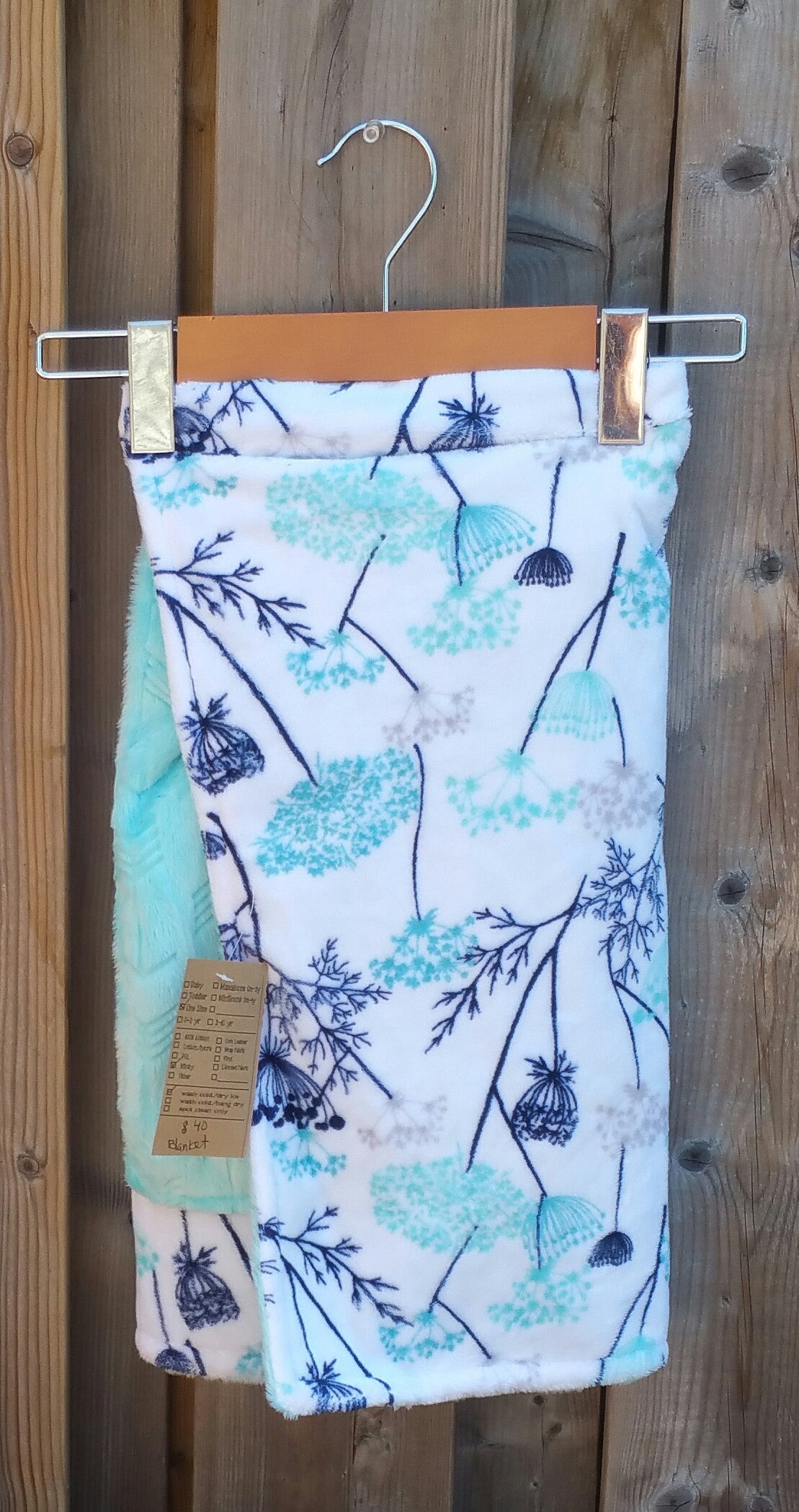 Double Minky Crib Blanket