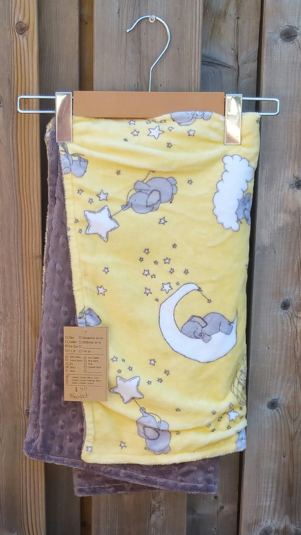 Double Minky Crib Blanket