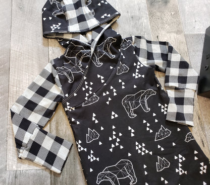 Grow On Hooded Romper
