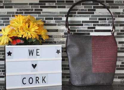 Mini Bonnie Bucket Cork leather
